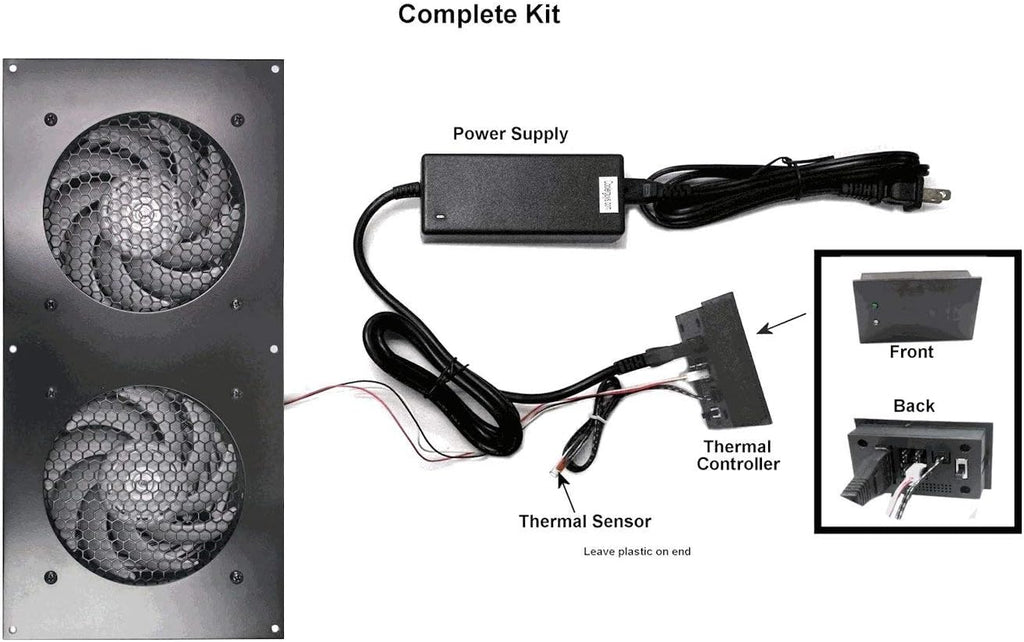 120mm AV Cabinet Cooler with Fans X83487