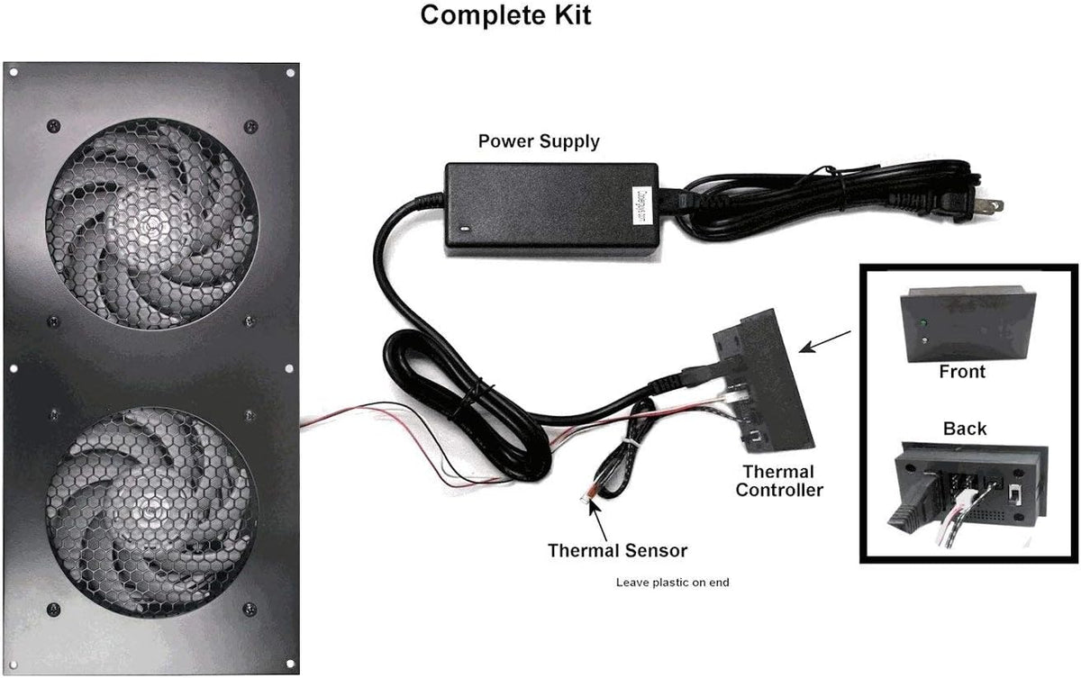 120mm AV Cabinet Cooler with Fans X83487