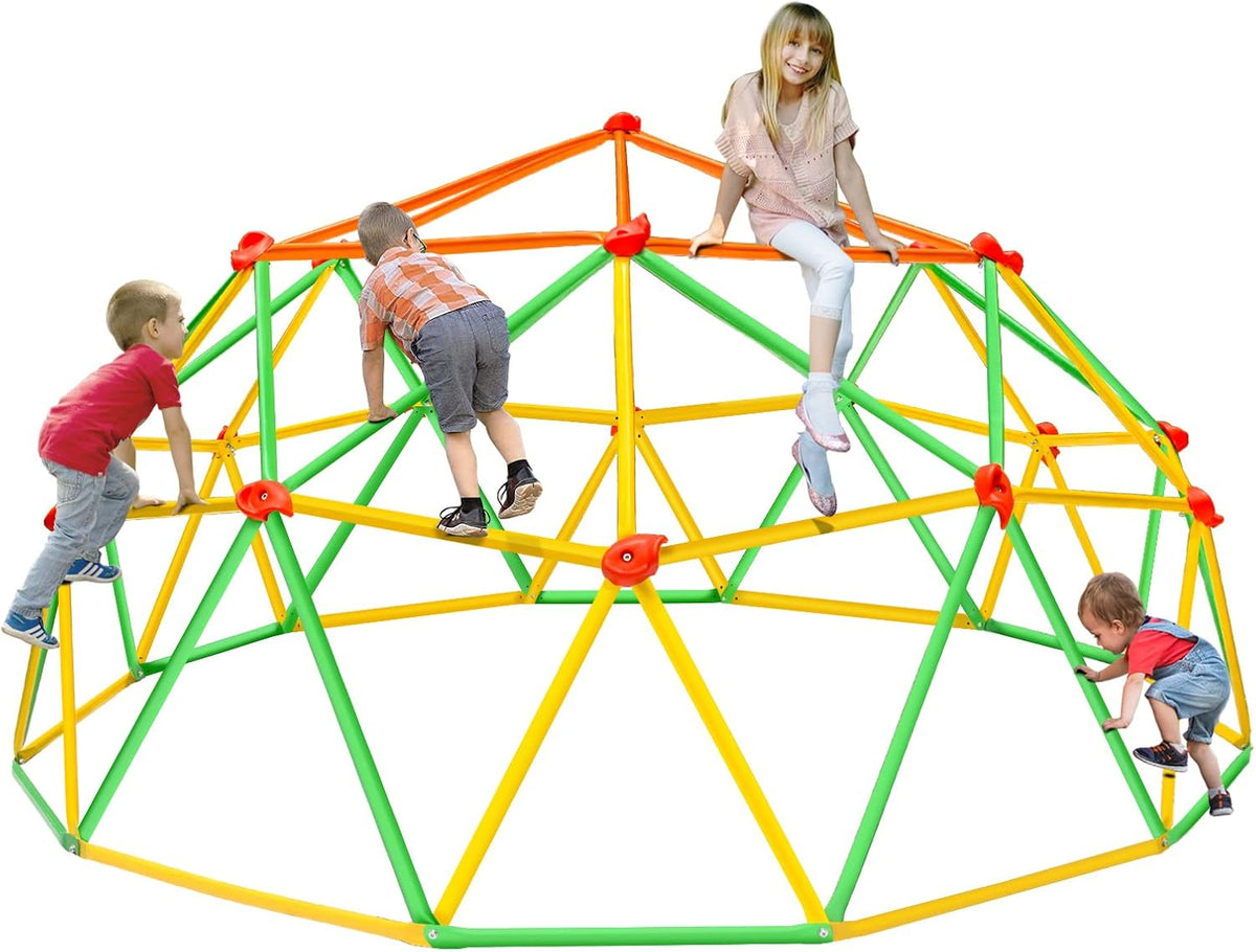 10FT Geometric Climbing Dome Outdoor Play Equipment G683