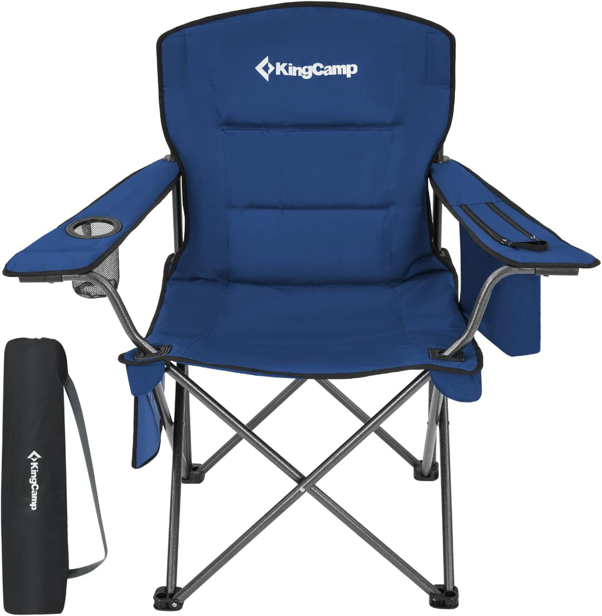 2 Pack Heavy Duty Oversized Folding Camping Chairs T115087