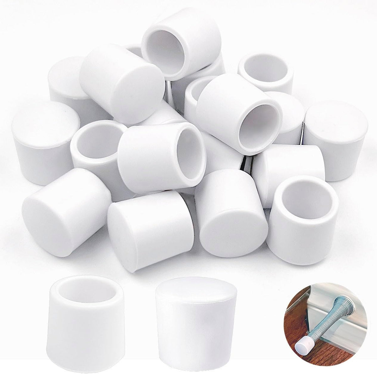 20 PCS Door Stop Caps Rubber Tips S7906