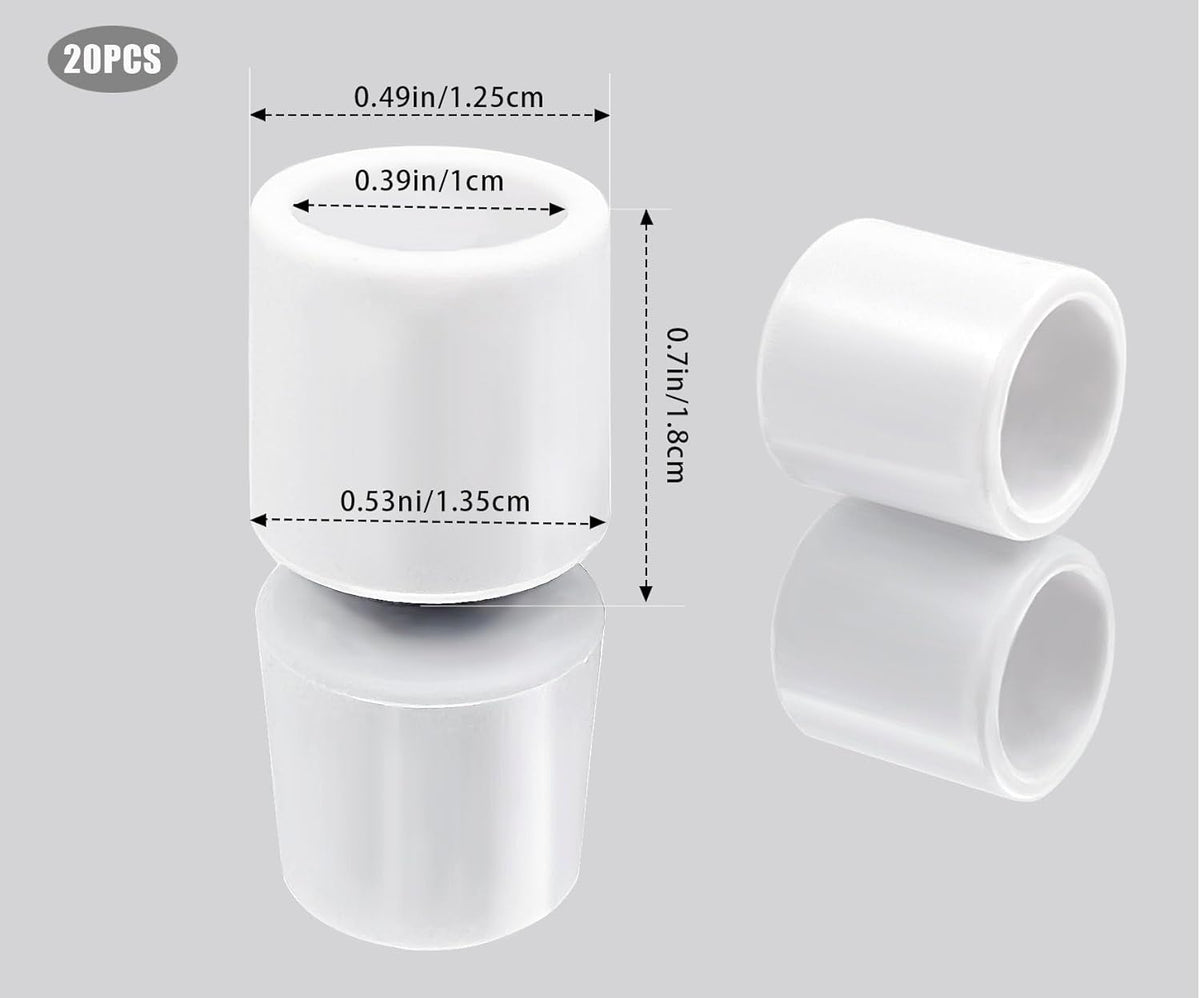 20 PCS Door Stop Caps Rubber Tips S7906