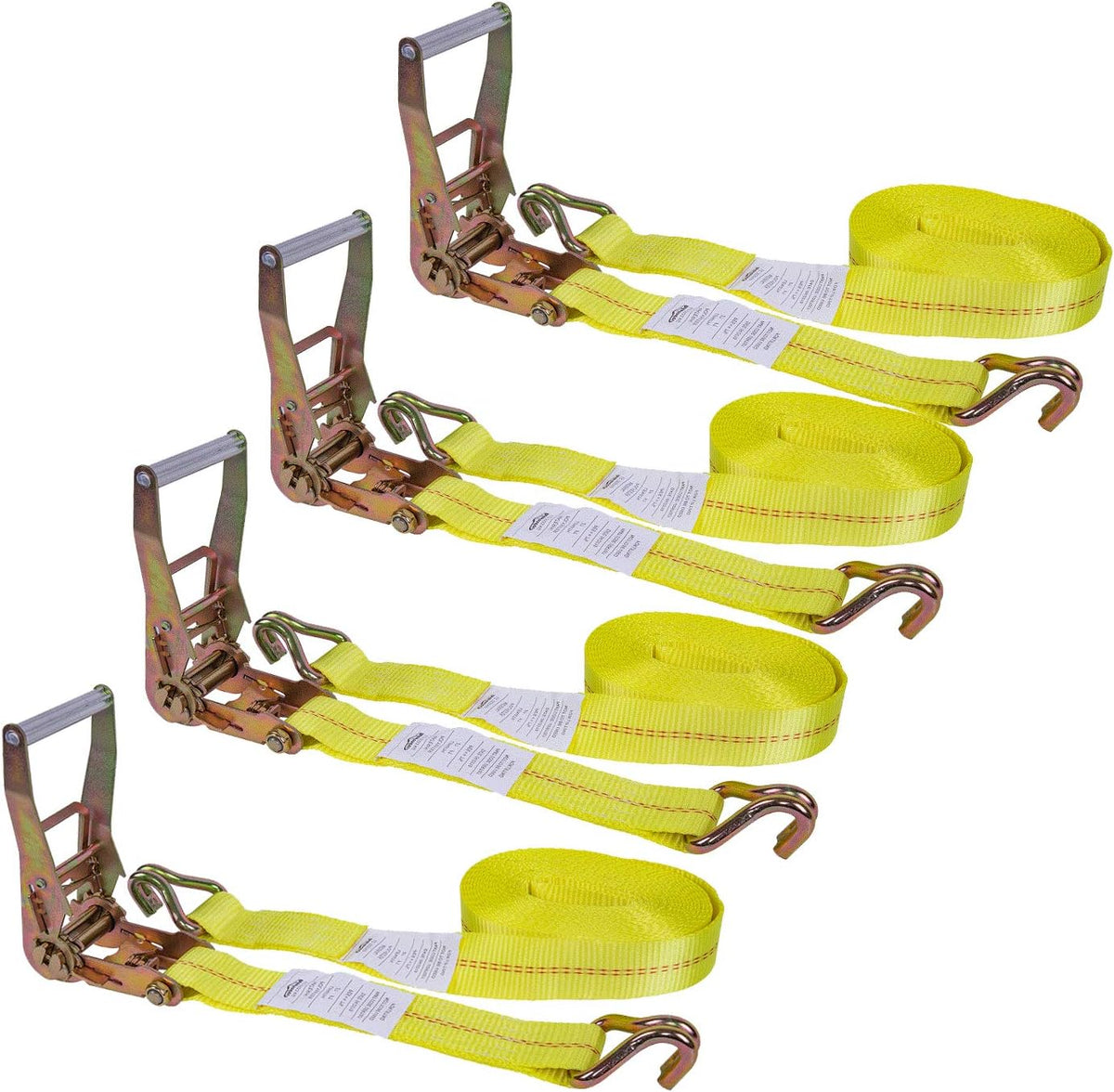 12 Pack Heavy Duty Ratchet Tie Down Straps with Aluminum Handle C917854