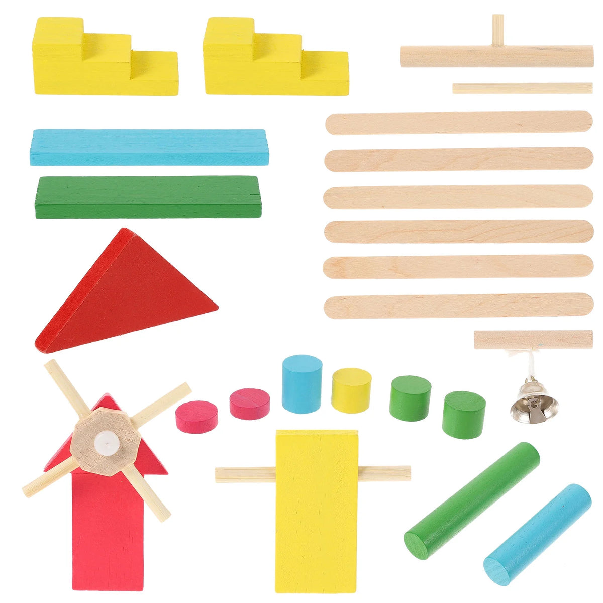 26Pcs Wooden Building Blocks Toys Kit E55142