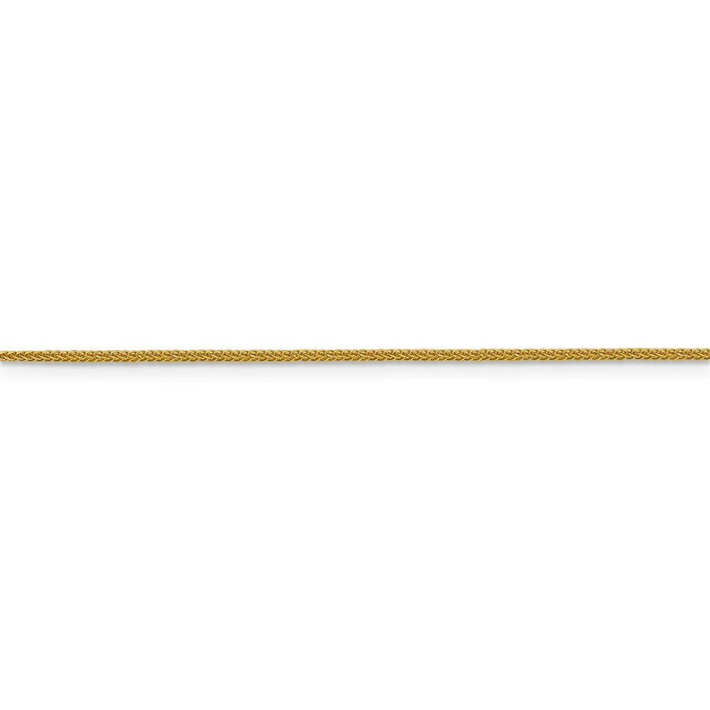 14kt Yellow Gold Diamond Cut Wheat Chain 24 inch Q3641