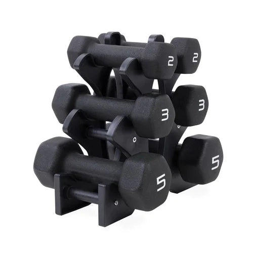 20lb Neoprene Dumbbell Set with Rack W324806