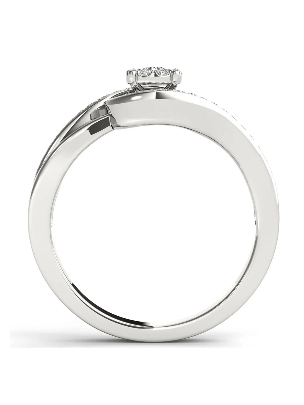 1/5ct Tw Diamond Cluster Engagement Ring A459519