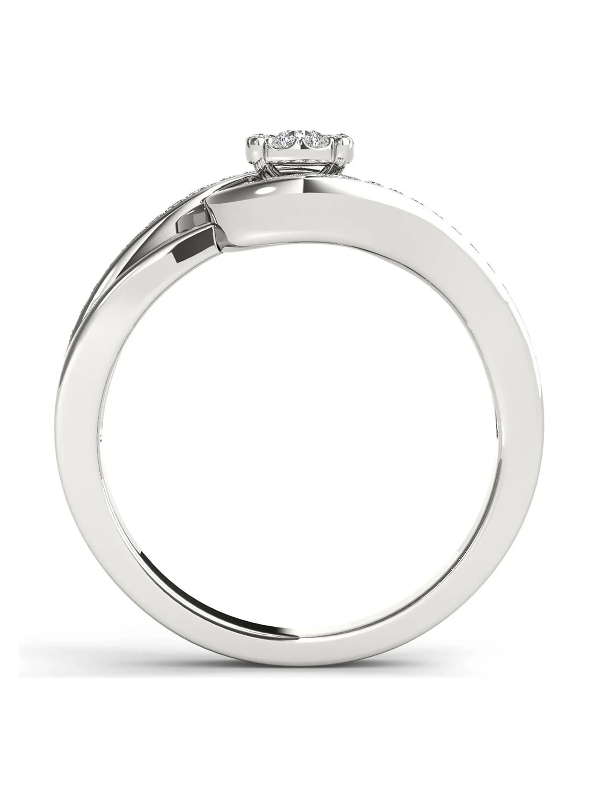 1/5ct Tw Diamond Cluster Engagement Ring A459519