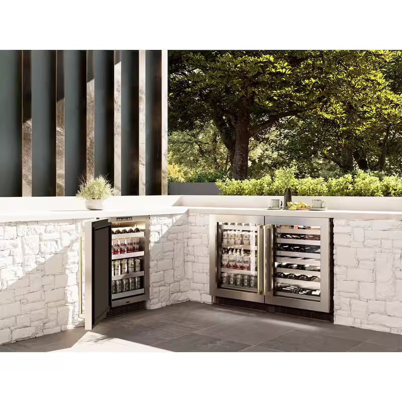 24 in. Single Zone Beverage Fridge with Glass Door O4030