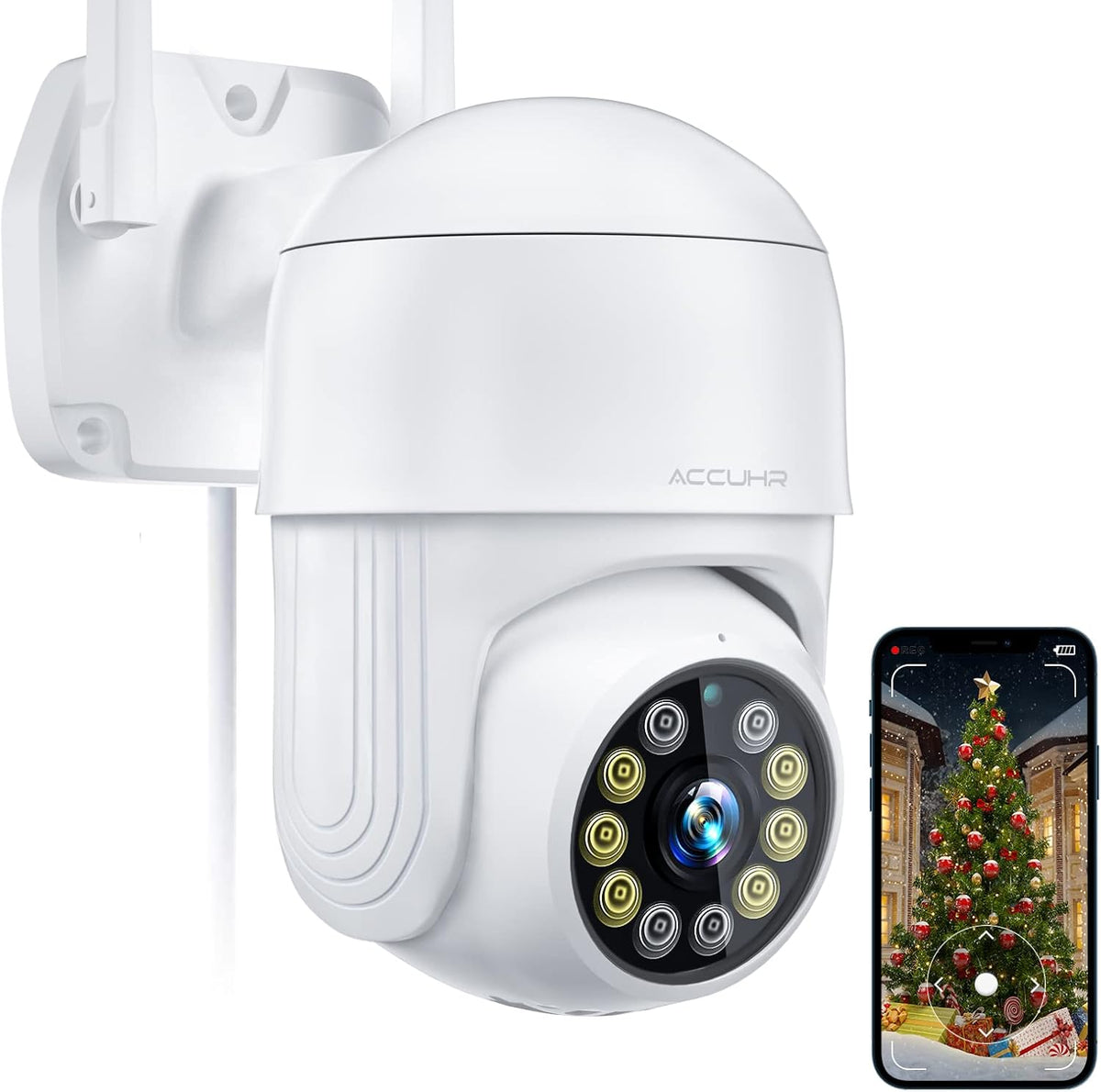 1080P WiFi Outdoor Security Camera with Night Vision, Motion Detection, IP65 Waterproof K146