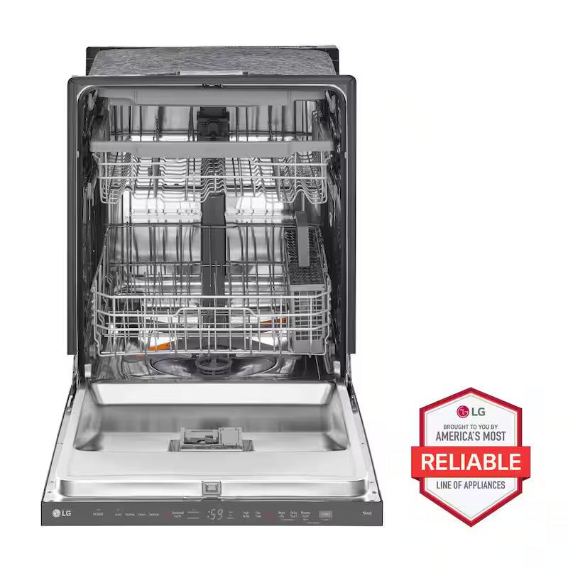 24 in. Smart Wi-Fi Dishwasher, Black Stainless Steel A7947