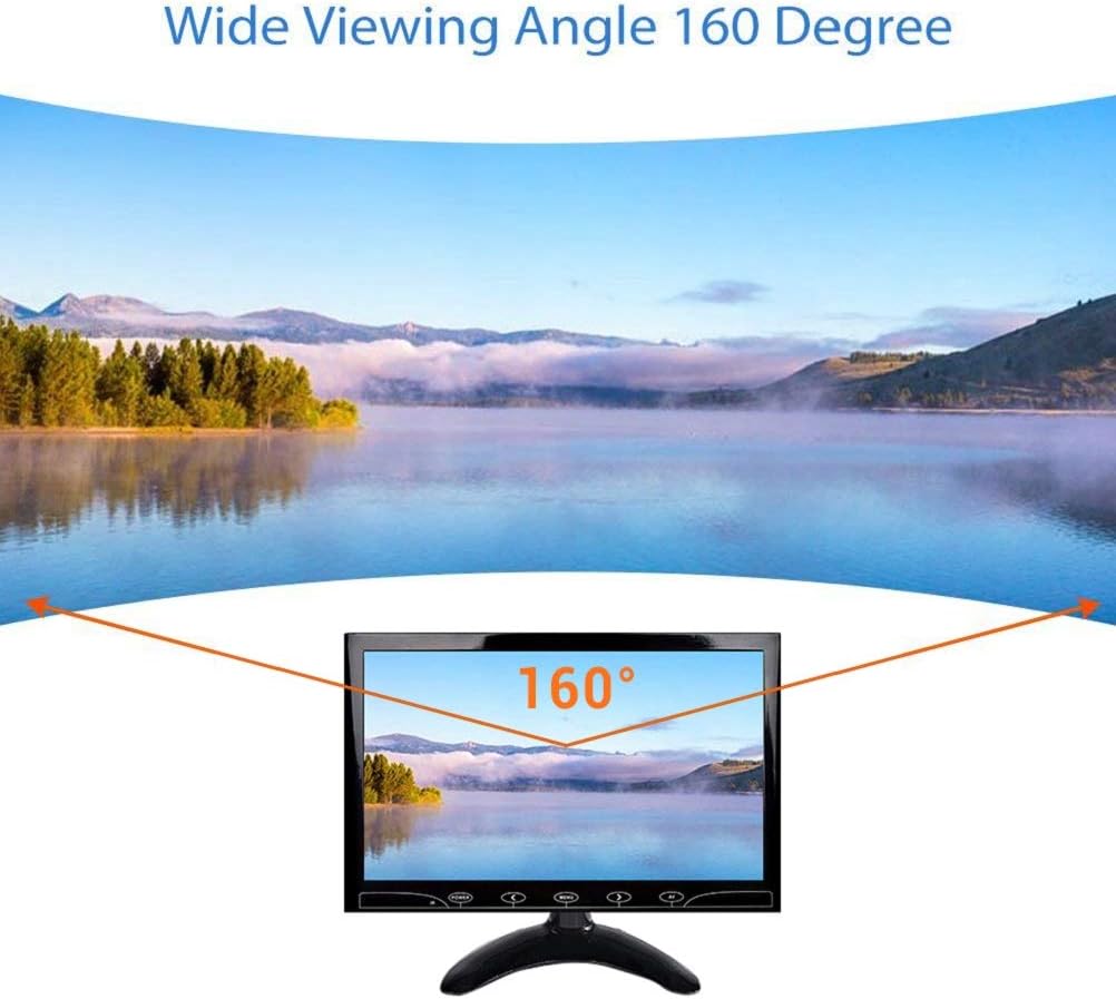 10.1" HD 1024x600 Portable LCD Monitor with HDMI AV VGA Port, Pack of 2 K95667