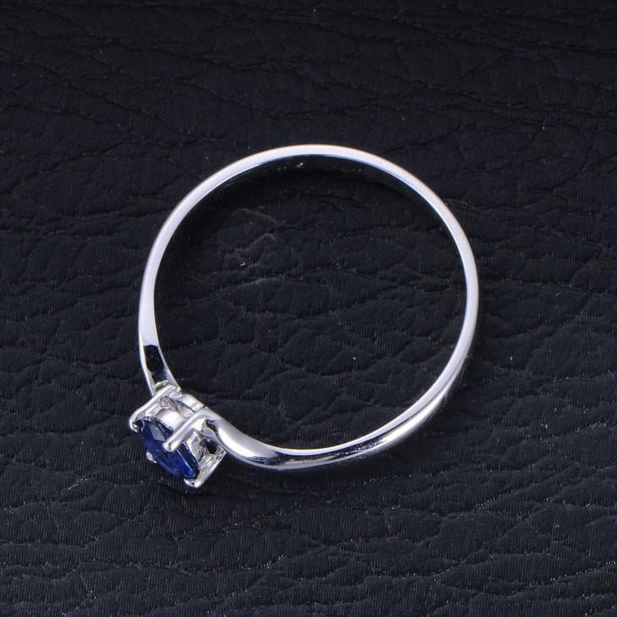 1.25 Carat Oval Moissanite Engagement Ring on 10k White Gold F378