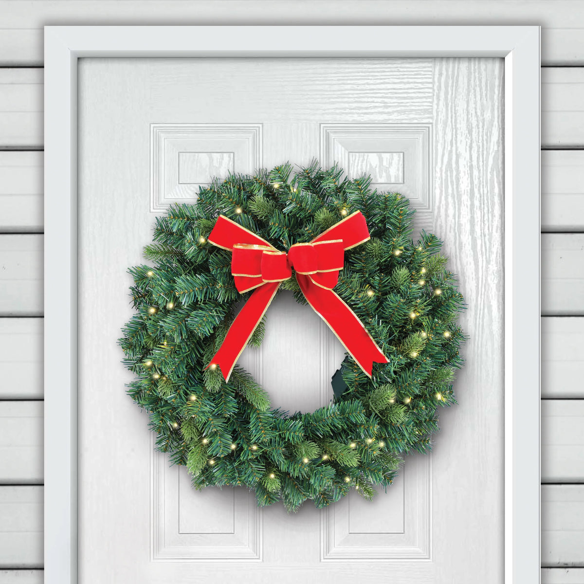 24” Pre-lit Christmas Wreath P773