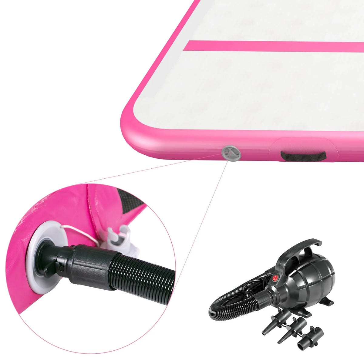 10' Inflatable Air Gymnastics Mat with Pump J655761