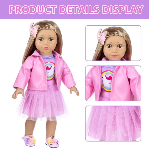 18 Inch Doll Makeup Accessories and Clothes Play Set W60974