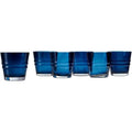 Navy Glass Set Of 6 F35446