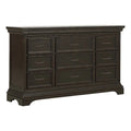 11 Drawer Traditional Wood Dresser in Deep Brown H766702