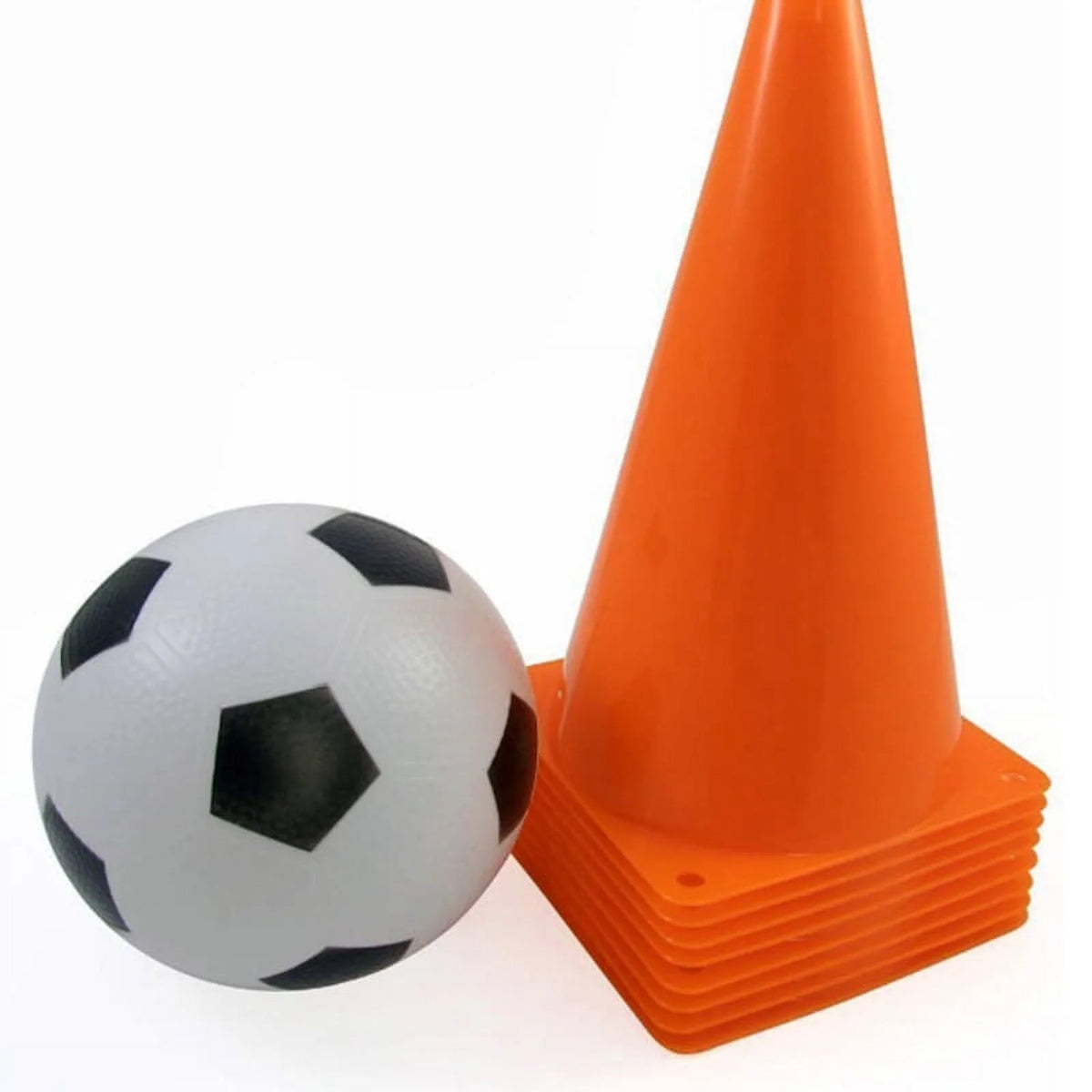 10 Pcs Traffic Cones 7 Inch Multipurpose Cones for Football Training S7274