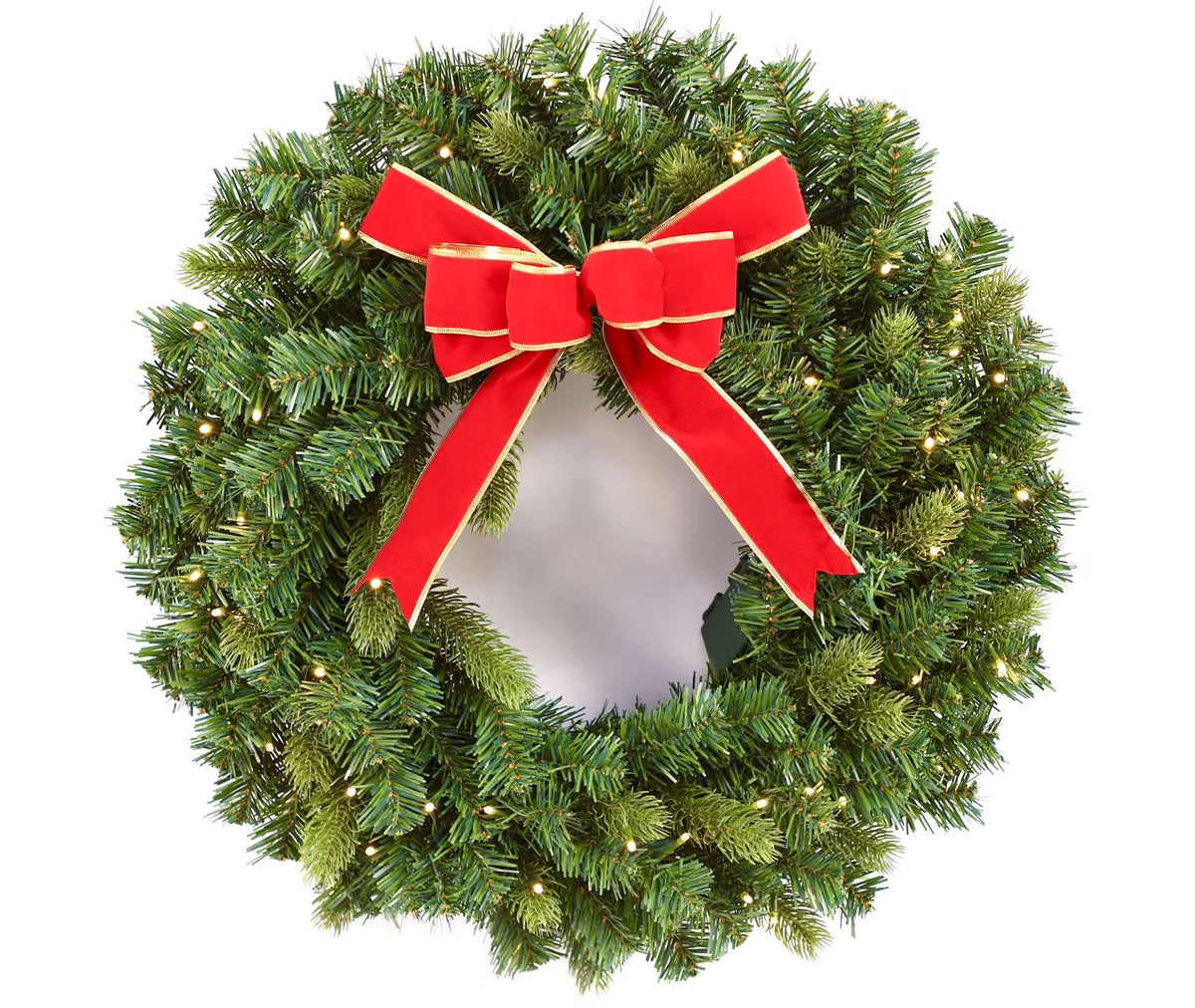 24” Pre-lit Christmas Wreath P773