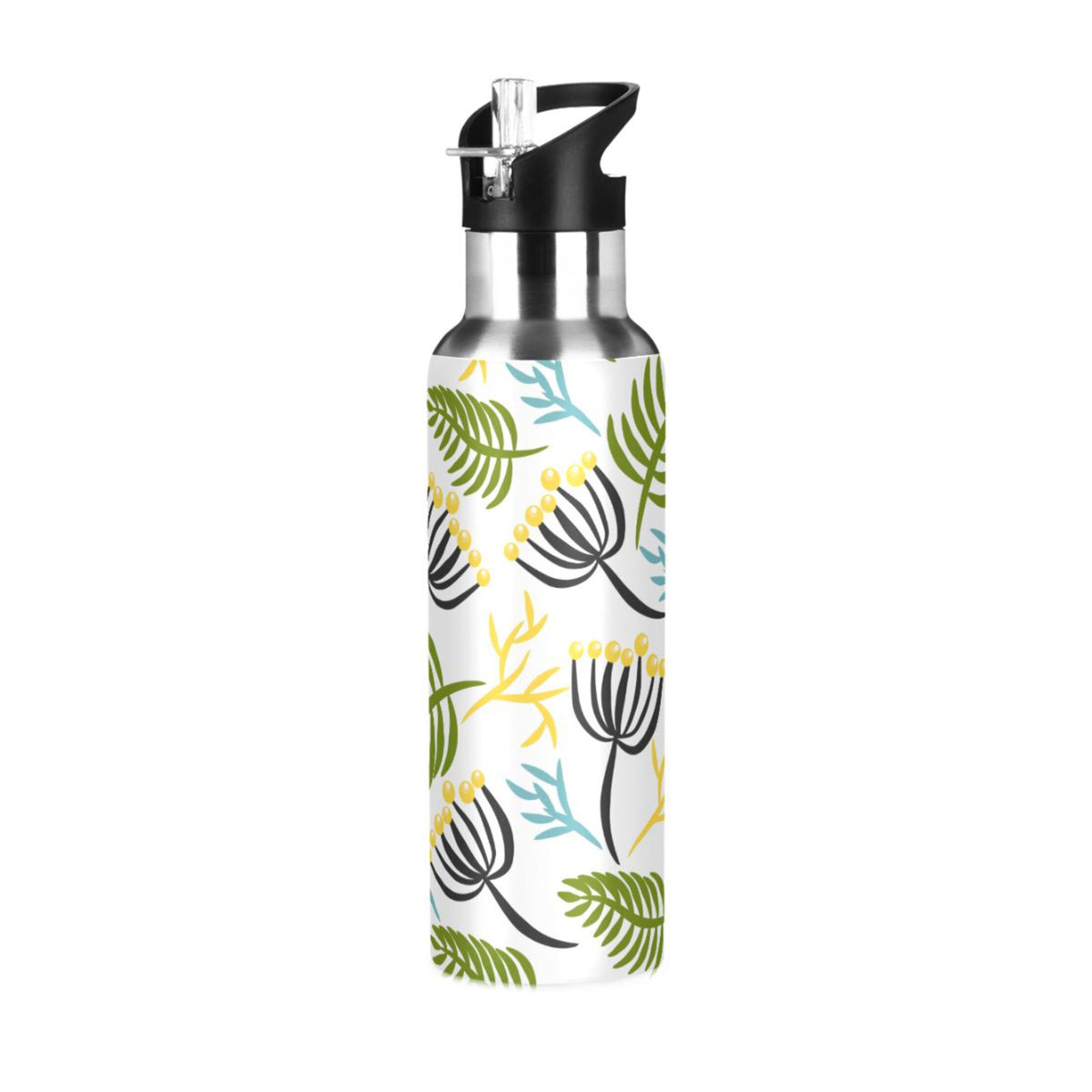 20 oz Insulated Stainless Steel Water Bottle with Straw Lid J2580