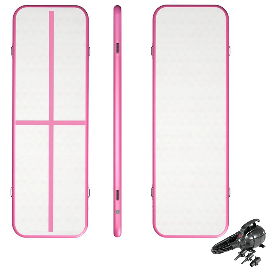 10' Inflatable Air Gymnastics Mat with Pump J655761