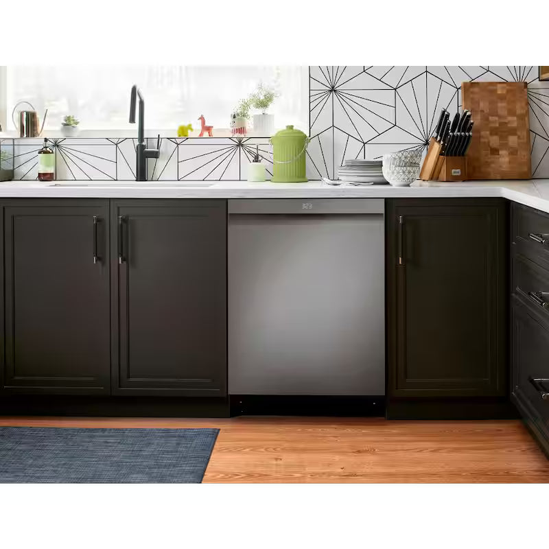 24 in. Smart Wi-Fi Dishwasher, Black Stainless Steel A7947