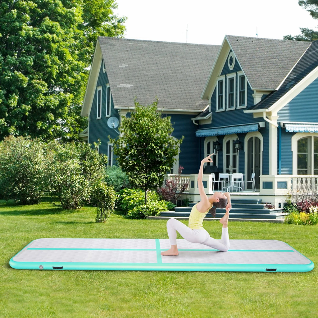 10' Inflatable Air Gymnastics Mat with Pump J655761