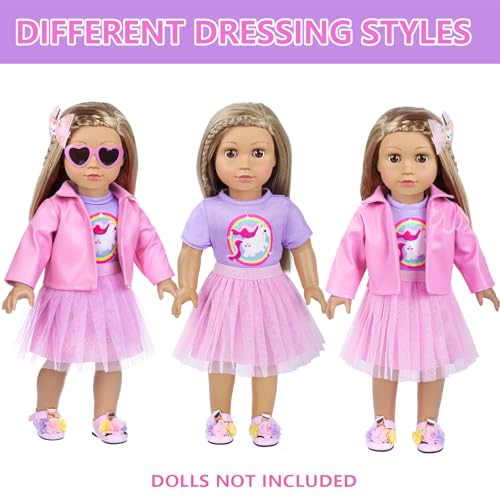 18 Inch Doll Makeup Accessories and Clothes Play Set W60974