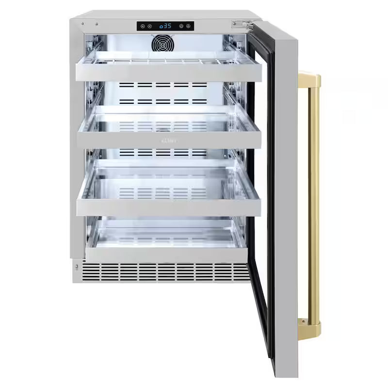 24 in. Single Zone Beverage Fridge with Glass Door O4030