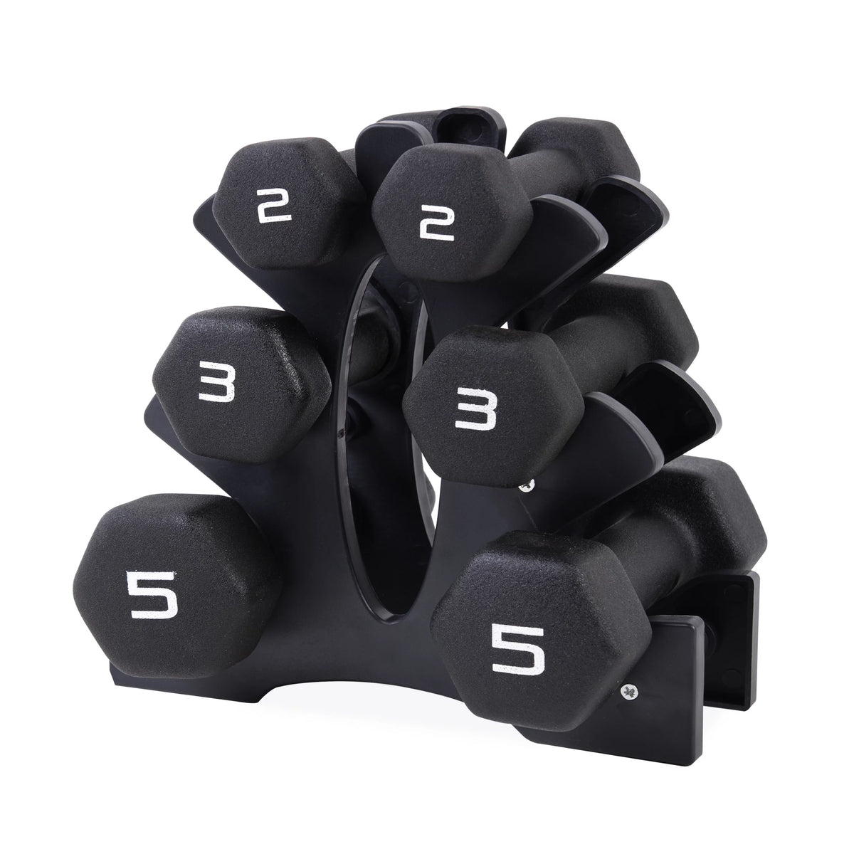 20lb Neoprene Dumbbell Set with Rack W324806