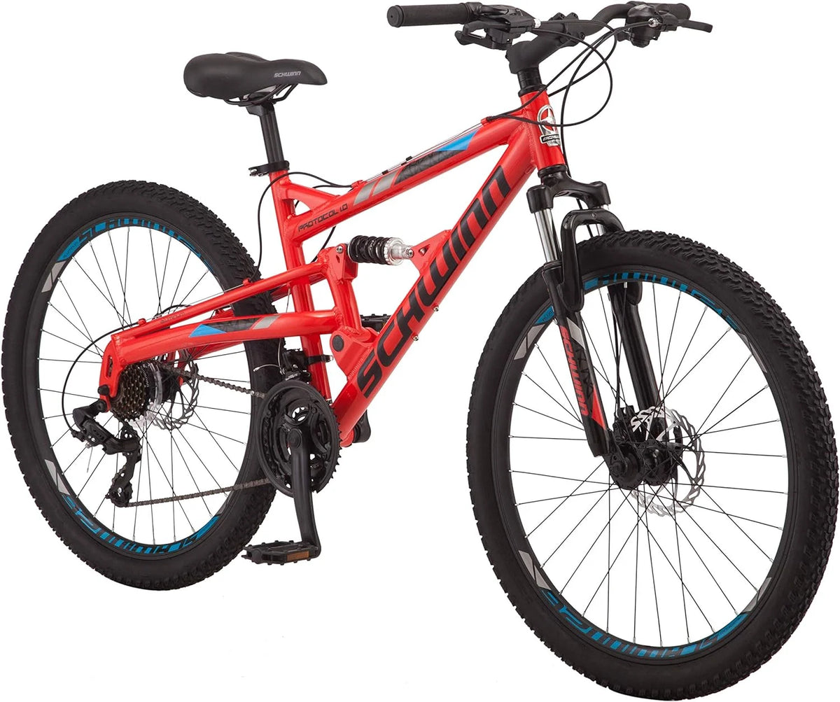 26 In. Wheels 24-Speed Aluminum Full Suspension Mountain Bike B921