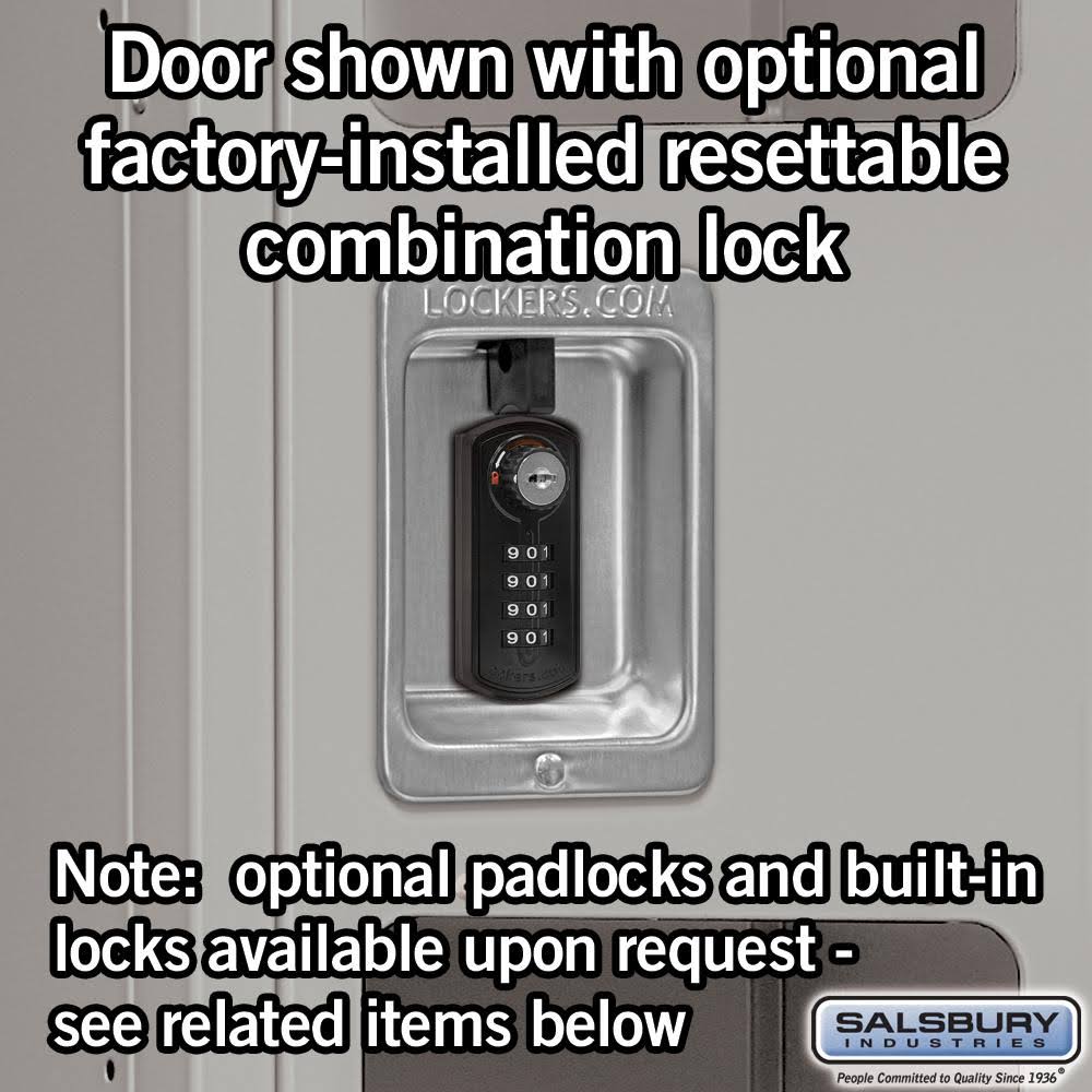 15x22 Wide Single Tier See-Through Metal Locker K46630